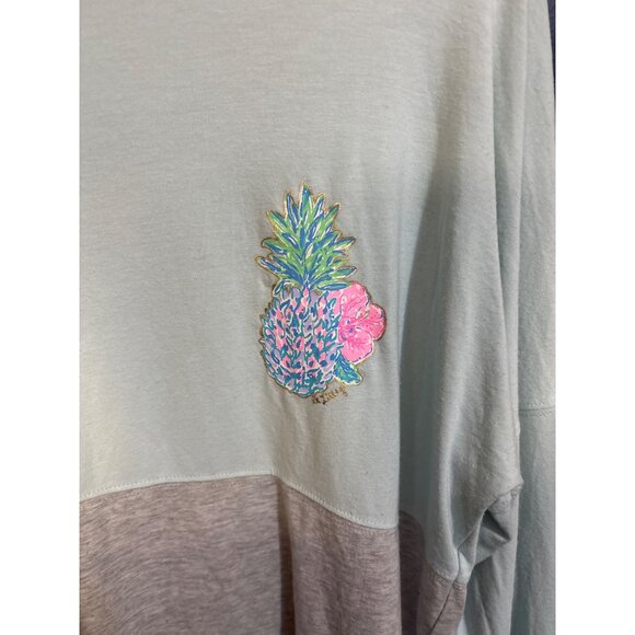 Lilly Pulitzer Womens Long Sleeve Color Block Top M - Picture 2 of 5